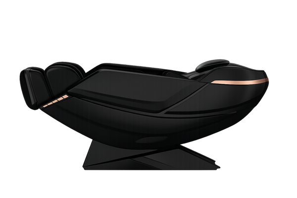 Dios-1288 8D Dual Roller Massage Chair - Black - Reclined Position