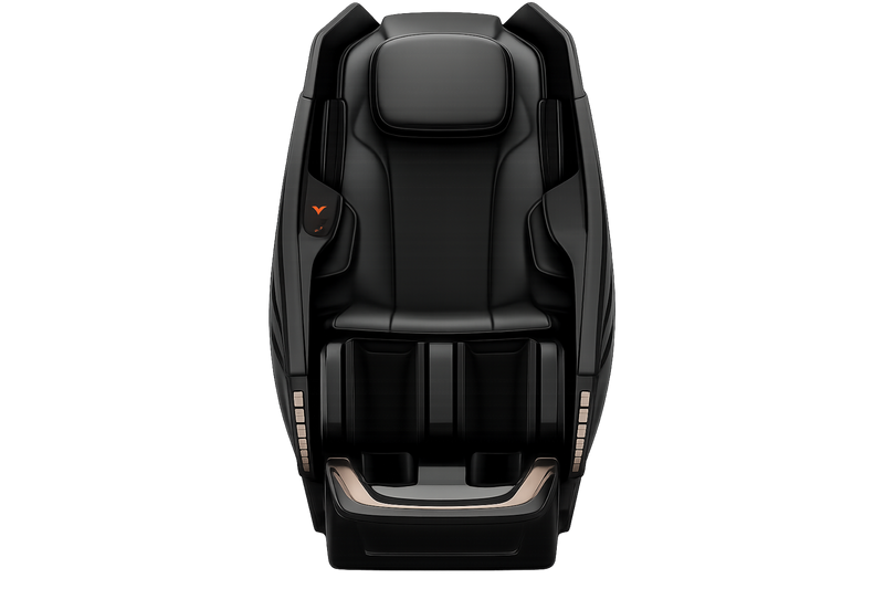 Dios-1288 8D Dual Roller Massage Chair - Black - Upright Position