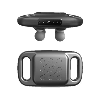 Massage Gun with 4 Heads & LED Screen – 5+ Speed Settings, Ultra Quiet Under 36dB, Mini Portable – MuscleMint