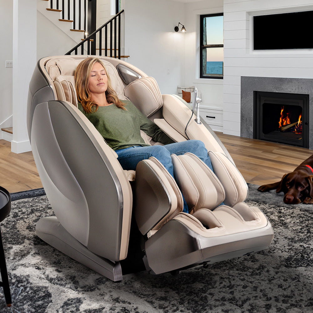 Kyota Hatsumei M900 4D AI Full Body Massage Chair with TrueFit Body Scan, 20 Auto Programs, Foot Reflexology & Voice Control