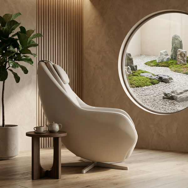 Ceragem M6 Zero Gravity Heated Full Body Massage Chair with 15 Massage Modes, Auto Body Scan & Bluetooth – Beige — alternate view