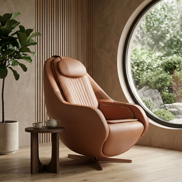 Ceragem M6 Zero Gravity Heated Full Body Massage Chair with 15 Massage Modes, Auto Body Scan & Bluetooth – Brown