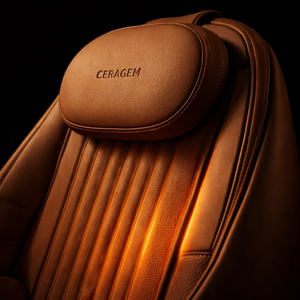 Ceragem M6 Zero Gravity Heated Full Body Massage Chair with 15 Massage Modes, Auto Body Scan & Bluetooth – Brown