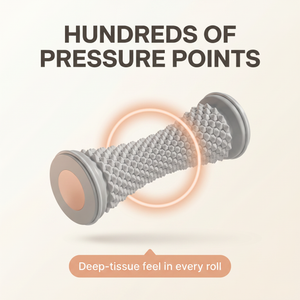 Foot Roller Massager for Plantar Fasciitis & Arch Support – Textured ABS TPR Deep Tissue – MuscleMint