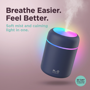 Mini Desk & Car Humidifier 300ml – 2 Spray Modes, 4/6Hr Auto Shutoff, Ambient Light, USB – RestFlow