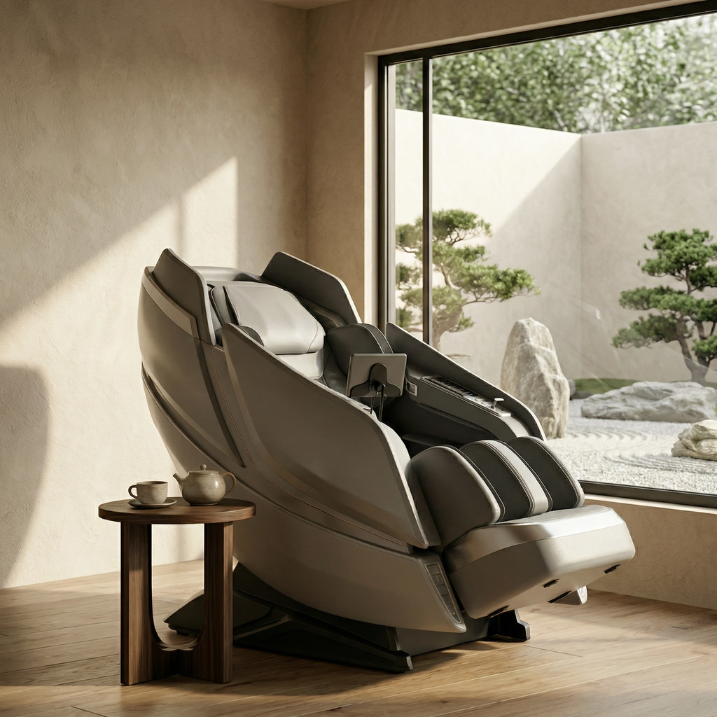 Kahuna Dios 1288 SL Track Zero Gravity 8D Dual Roller Full Body Massage Chair with, Heat Therapy & Voice Control – Grey