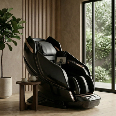 Kahuna Dios 1288 SL Track Zero Gravity 8D Dual Roller Full Body Massage Chair with, Heat Therapy & Voice Control – Black