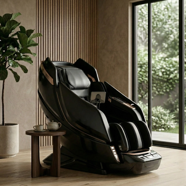 Kahuna Dios 1288 SL Track Zero Gravity 8D Dual Roller Full Body Massage Chair with, Heat Therapy & Voice Control – Black