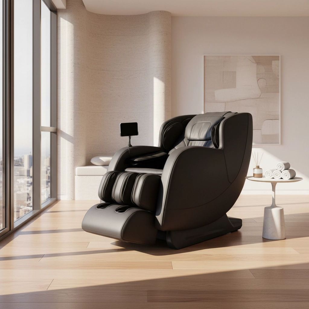 Kahuna Dios 6800 6D+ SL-Track Zero Gravity Full Body Massage Chair with, Heat, Voice Control & Wireless Charging – Black