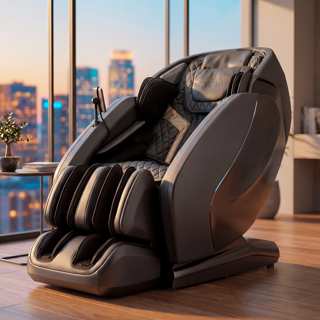 Kyota Hatsumei M900 4D AI Full Body Massage Chair with TrueFit Body Scan, 20 Auto Programs, Foot Reflexology & Voice Control