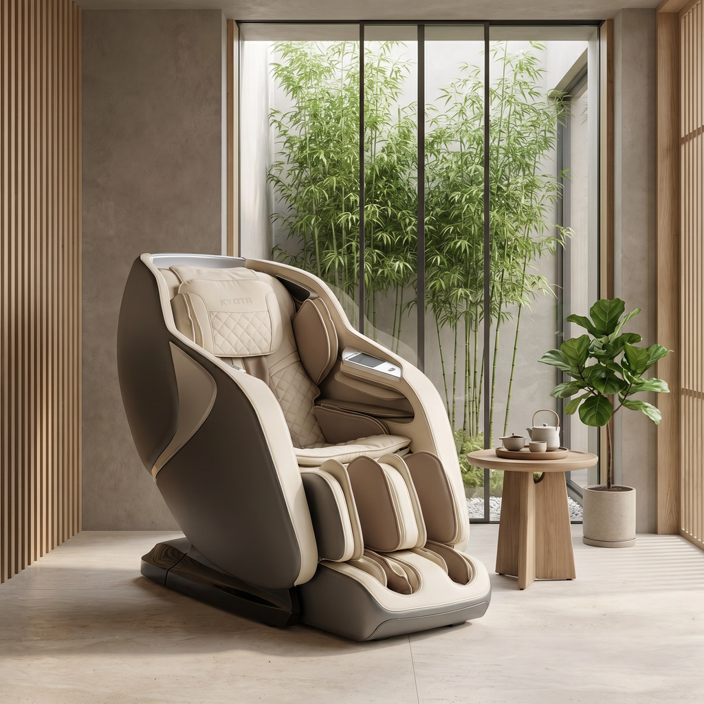 Kyota Joubu M880 L Track Zero Gravity 4D Full Body Massage Chair with 24 Auto Programs, Tuina Calf Massage & Wireless Charging