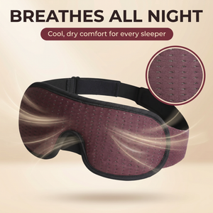 3D Wraparound Sleep Eye Mask with Hollow Eye Cups & Wide Breathable Band – 68cm Strap – DreamTone