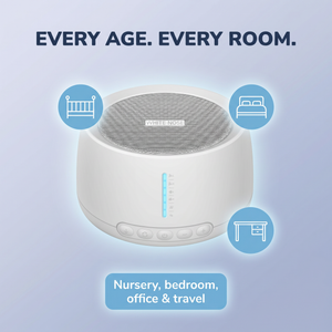 White Noise Machine for Sleep & Relaxation – Multiple Sound Options, Volume Control & Timer – USB Powered – DreamTone