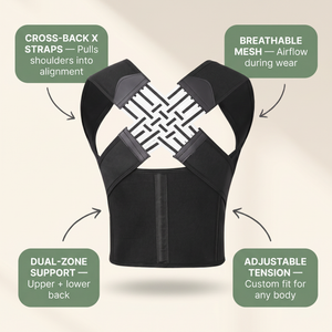 Posture Corrector Brace for Men & Women – Breathable Nylon – Pure Comfort Chairs