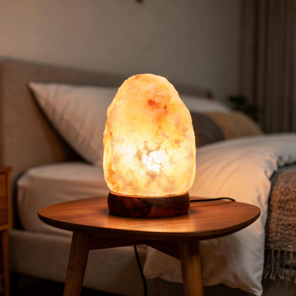 USB Powered with Color Changing Remote Control – Wood Base, Warm Ambient Light – Aura & Ash