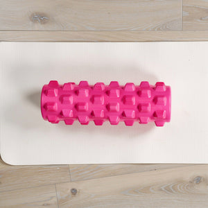 Textured Foam Roller for Muscle Recovery & Deep Tissue Massage – Compact Hollow Core  – MuscleMint