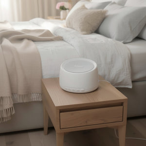 White Noise Machine for Sleep & Relaxation – Multiple Sound Options, Volume Control & Timer – USB Powered – DreamTone
